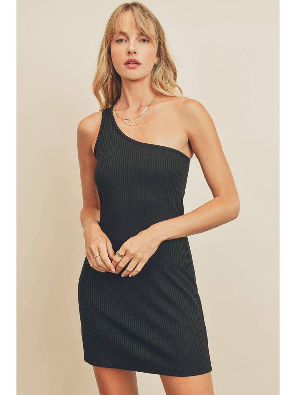 Alida One Shoulder Bodycon Mini Dress