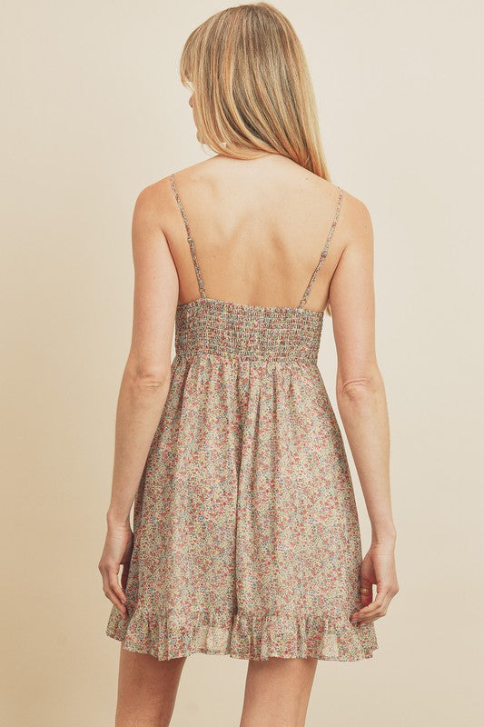 Sweet Floral Baby Doll Dress