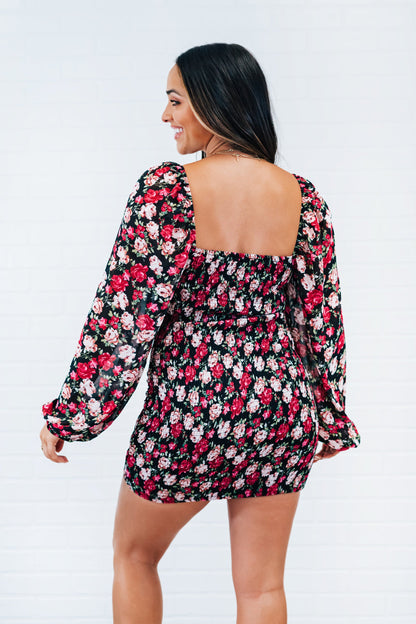 The Hana Floral Puff Sleeve Mini Dress