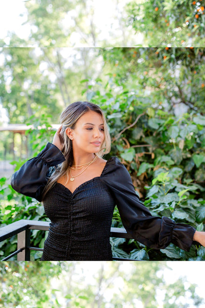 Ruched Elastic Curve‎ Hugging Satin Party Dress-