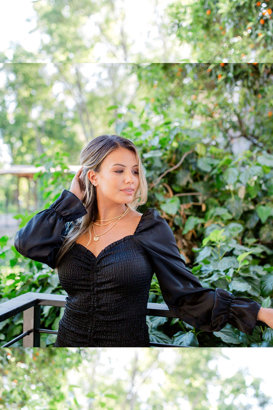 Ruched Elastic Curve‎ Hugging Satin Party Dress-