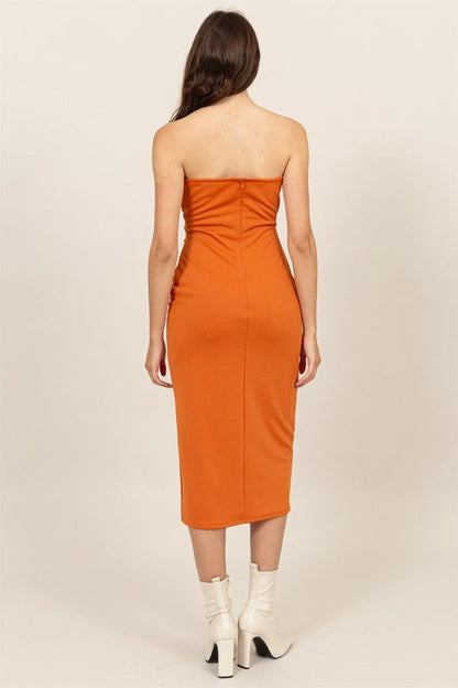 Chashi Strapless Bodycon Maxi Tube Dress