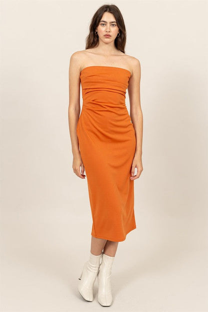 Chashi Strapless Bodycon Maxi Tube Dress