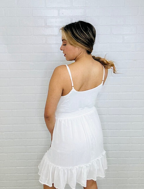 Boho Cowboy Chic Ruffle Mini Dress