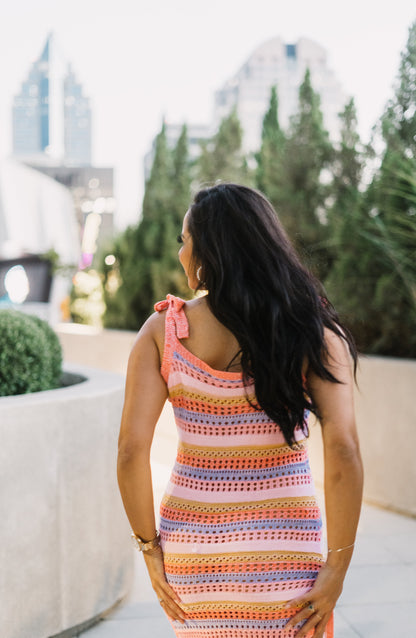 Womens Crochet Cover Ups Knit Sleeveless Dress