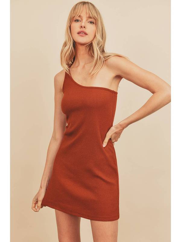 Alida One Shoulder Bodycon Mini Dress