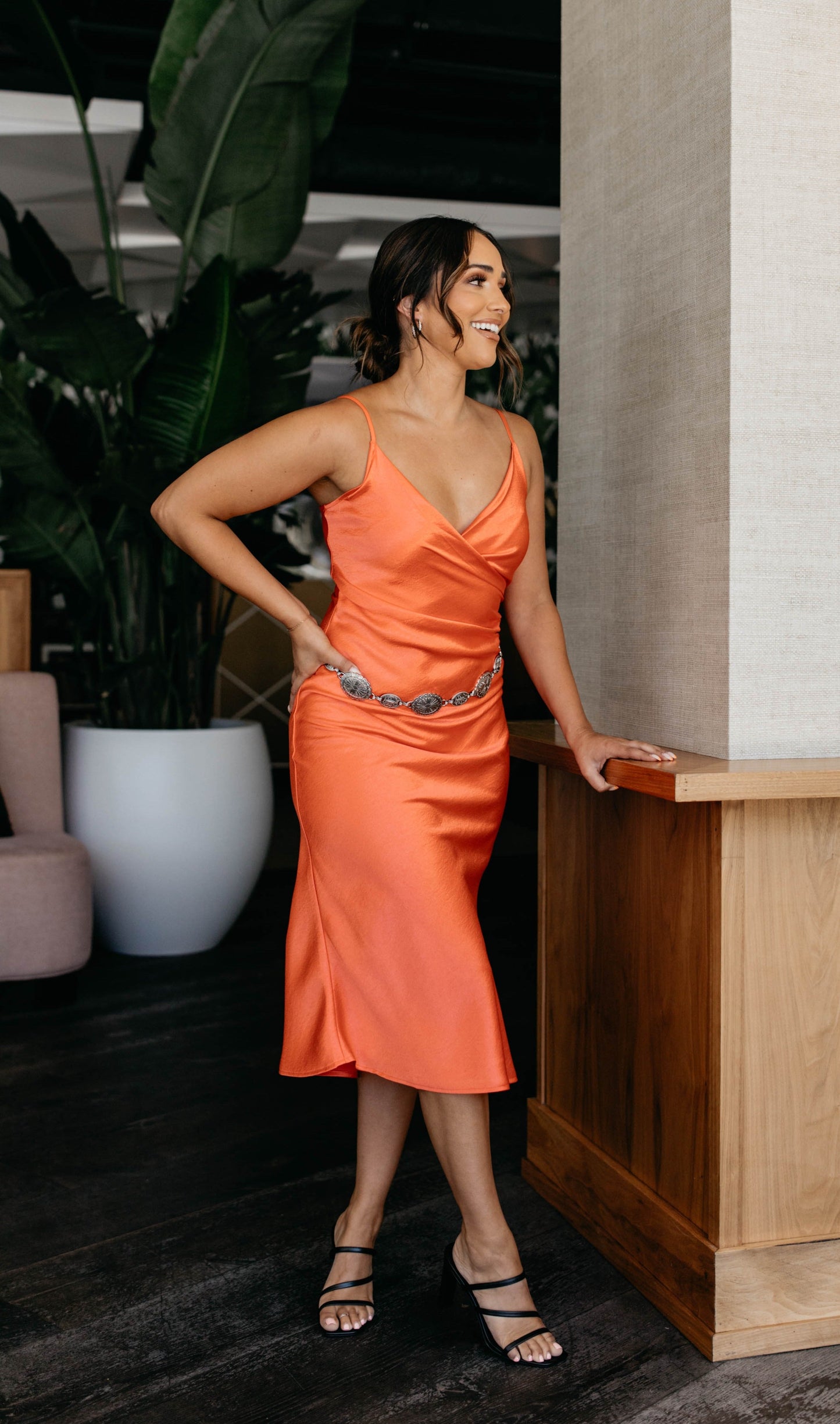 Up All Night Midi Slip Formal Dress- LAST ONE