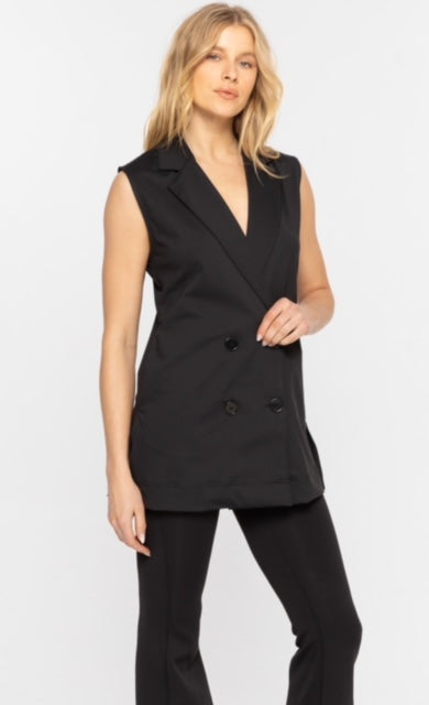 Identity Biz Sleeveless Vest Blazer